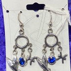 Pisces Earrings with Birthstone